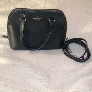 kate spade small dome satchel black